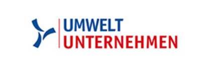 The logo of the partnership: environmental company in red and blue font color.