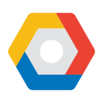 Google Cloud Platform logo in hexagonal shape with the colors yellow, red, blue and grey.
